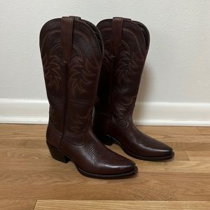 Tecovas Annie cowgirl boots, dark brown, never worn